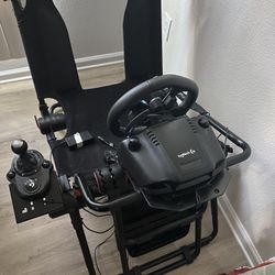 Racing Seat And Wheel 