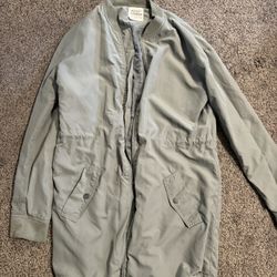 Buckle Long Bomber Jacket 