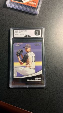 Ohtani 2018 Leaf Rookie- Grade 9