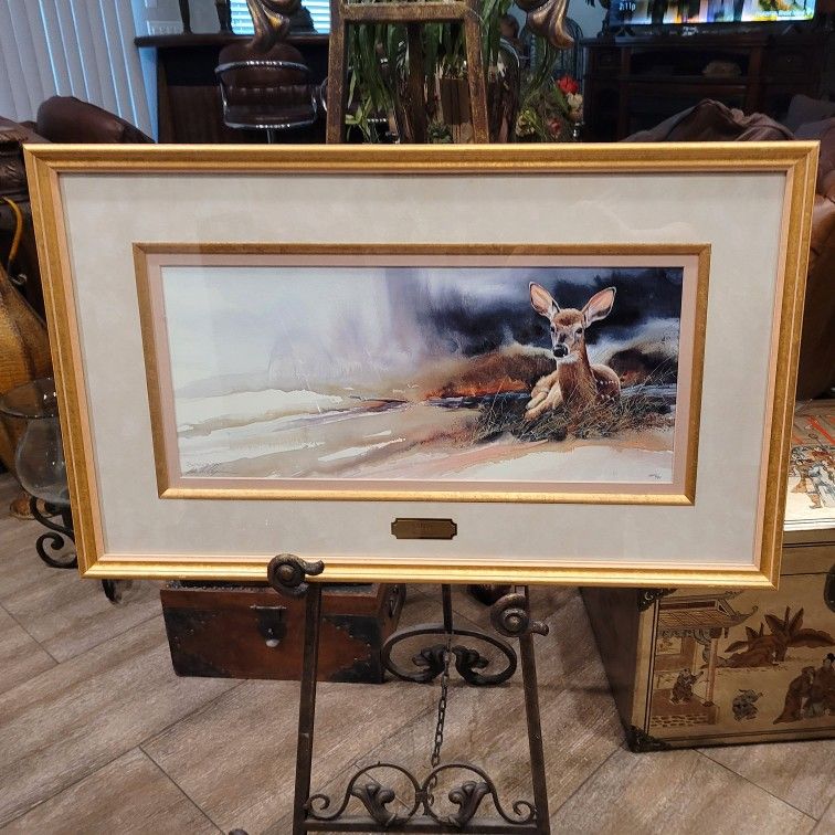 Mike Capser " NAPPIN " Bambi Deer Rare Signed Artist Proof # 6/99 Mint