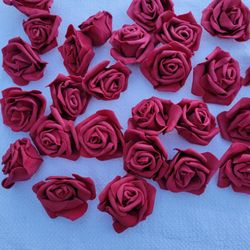 Artificial Wine Red Stemless - Foam 3". 450 Pcs