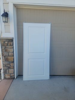 White Interior closet Door