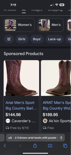 Brown ariat boots