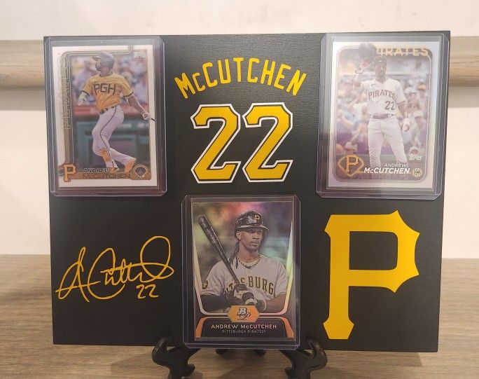 Custom Andrew McCutchen Pirates Sports Card Display