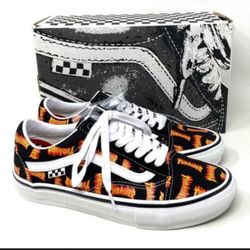Vans black And Orange Thrasher Sneakers