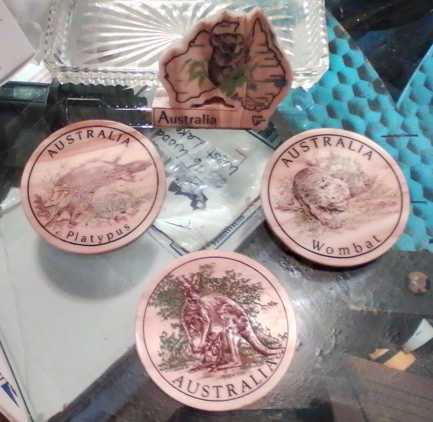 Imported From Australia* Marble Coasters And Signature Piece