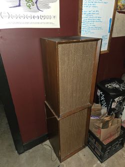 Vintage Silvertone Stereo Speakers