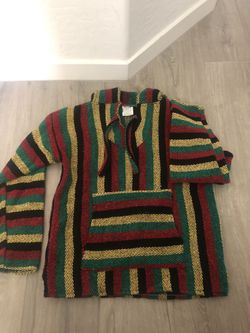 Rasta Woven Fleece Hoodie M