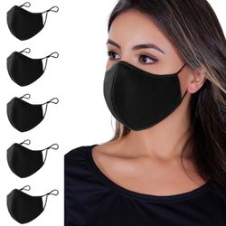 Black Face Mask , 5-Pack