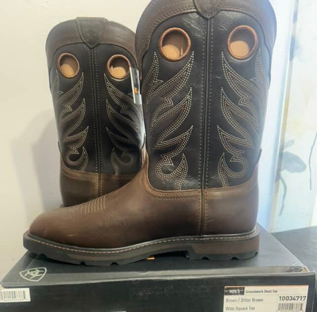 Ariat work boots steel toe 