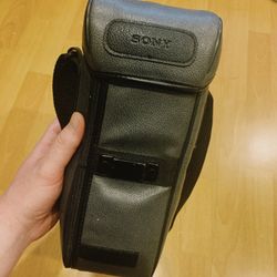 VINTAGE SONY LEATHER CAMERA BAG BACKPACK