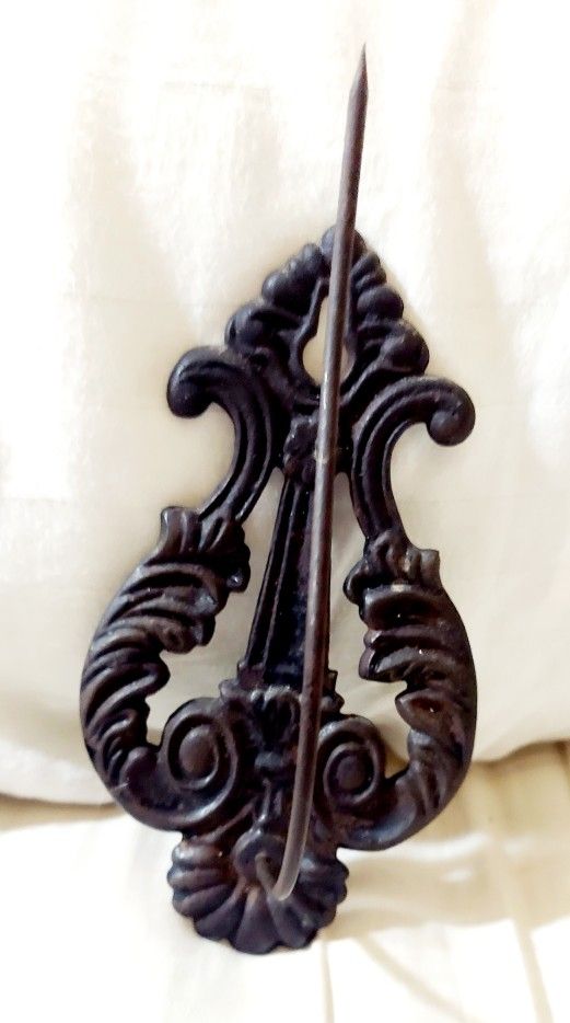 Vintage Cast Iron Reciept Wall Hook/Holder