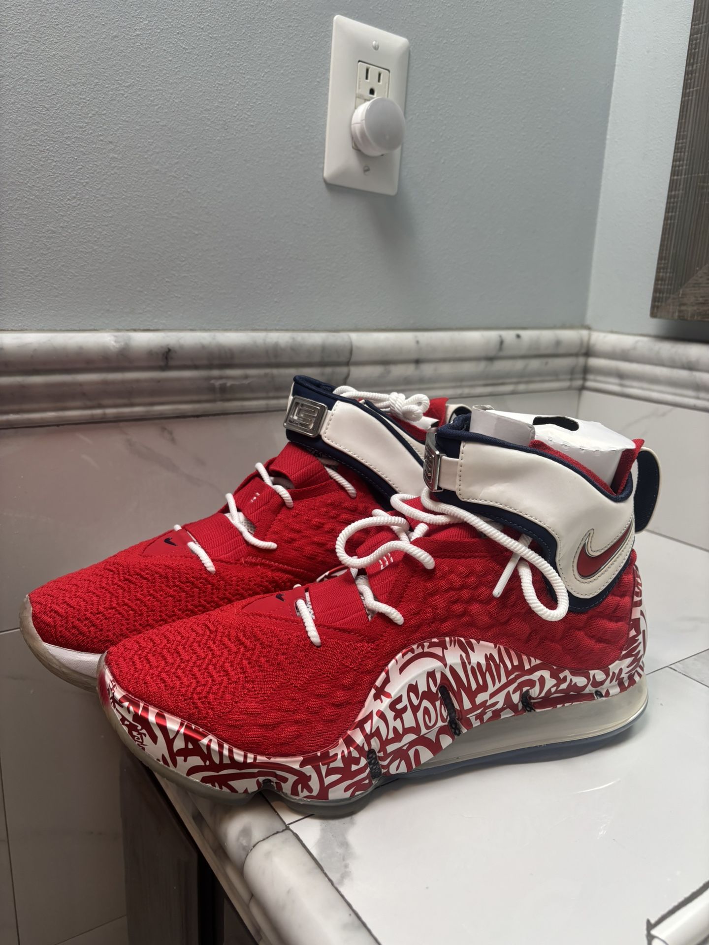 LeBron 17 Graffiti Remix Red