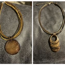 2 Boho Necklaces 