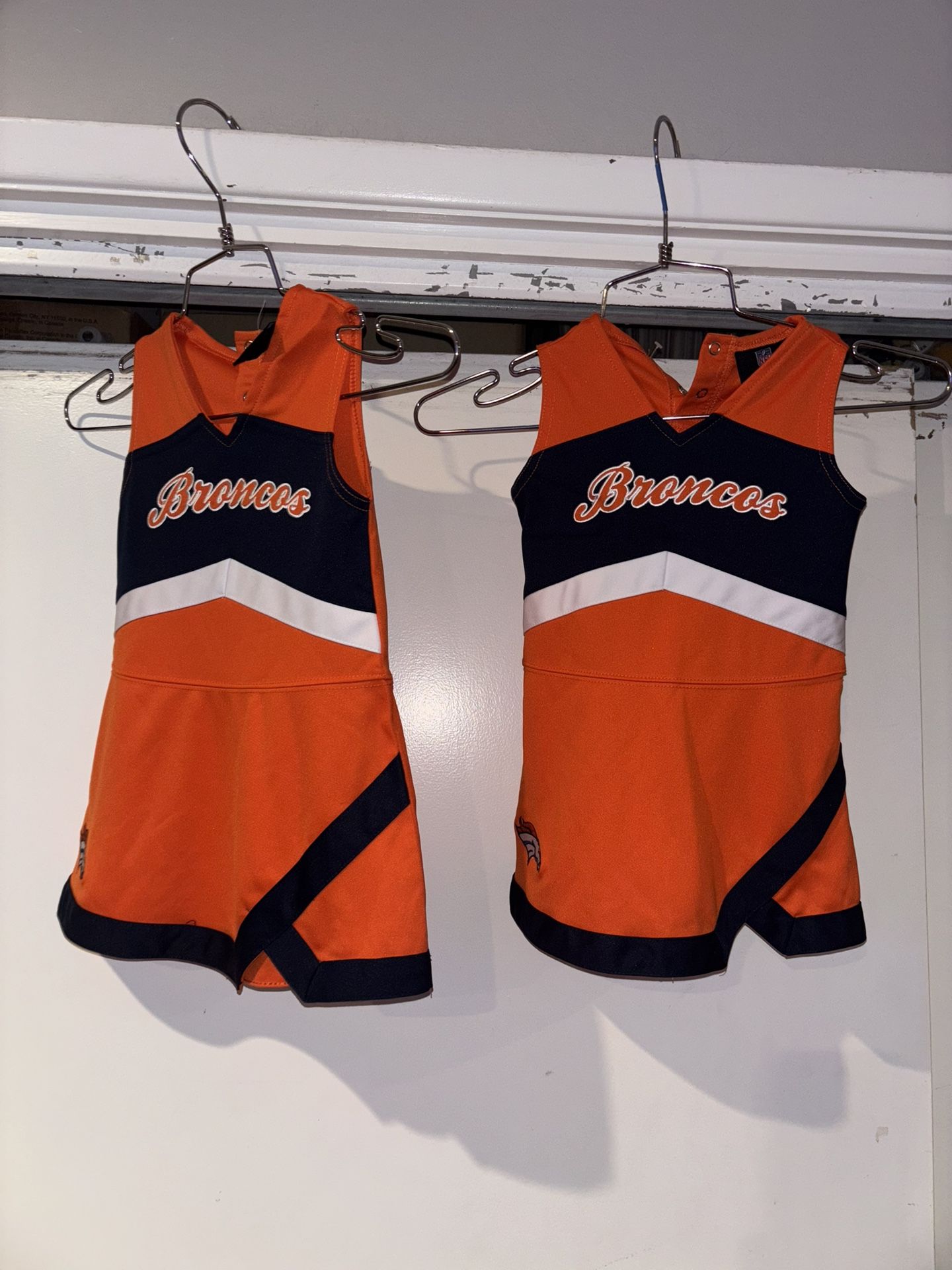 Pair Of 3t Denver Broncos Cheerleader Outfits