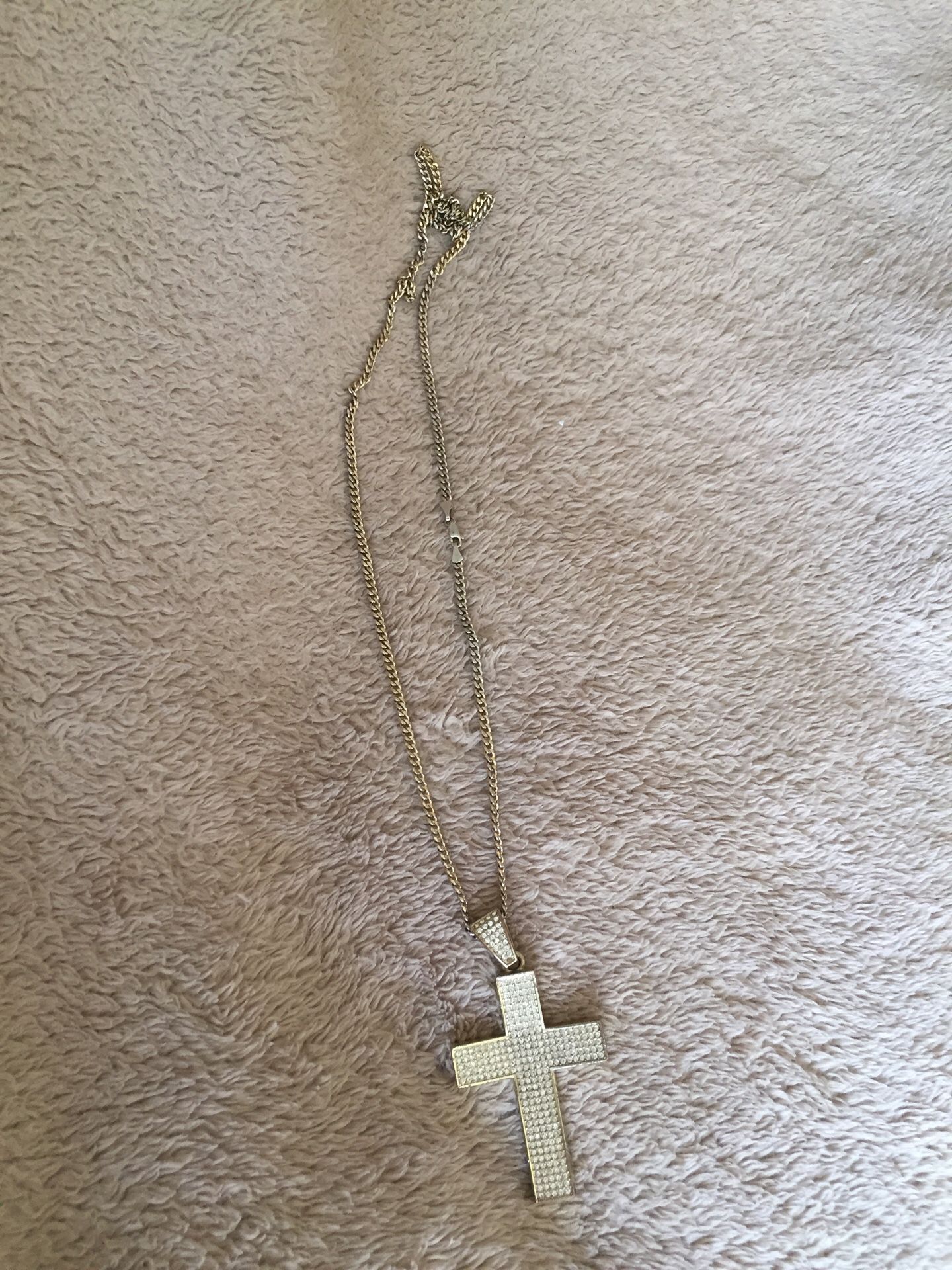 $40 Gold Plated Cross Chain