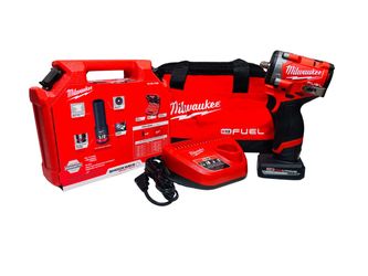 Milwaukee M12 FUEL 3/8” Stubby Impact Wrench Kit + 12-Piece Socket Set – NEW