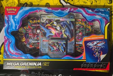 Pokemon TCG Mega Evolution Perfect Order Choas Rising Mega Greninja ex Premium Collection