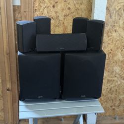 Definitive Technology ProCinema 600 Home Theater Speaker System – Dual ProSub 600