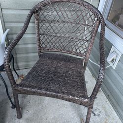 Brown Wicker Garden Chair