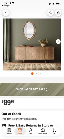 Wood Sideboard Buffet Cabinet with Legs