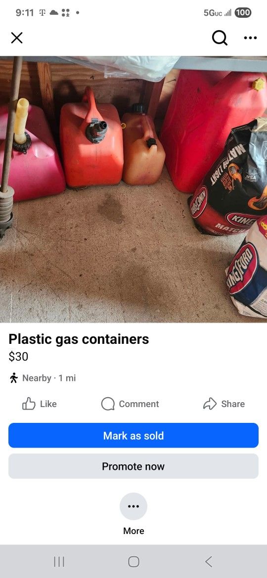 Plastic Gas Containers 