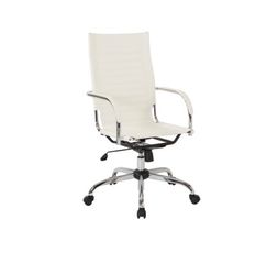 White Office Star Products Trinidad High Back Office Chair