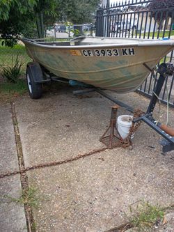 Wide. 12-ft.  Valco Boat  Custom Camo with Trailer/ 14 inch  Tires . VERY GOOD .   Ready To Go Fishing or Hunting