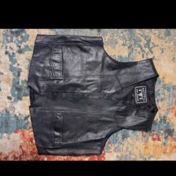 Motorcycle riders, biker leather vest