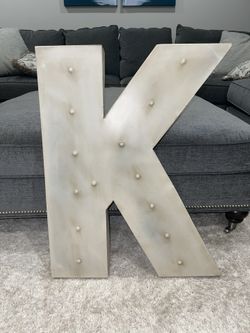 Wall Decor - Metal Letter ‘K’