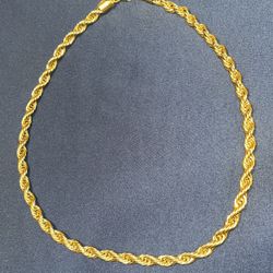 $70 Rope Chain 18k Gold Plated