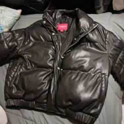 Guess Down Jacket, Good Condition, BLACK Large Womens