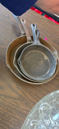 Set of Small Cast Iron Skillets