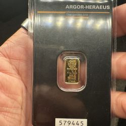 1G ~ Gold Bar ~ 999.9 Fine