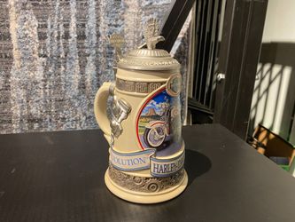 HARLEY-DAVIDSON Commemorative Series Evolution Stein Mug