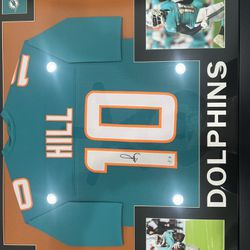 Tyreek Hill Autographed And Framed Jersey