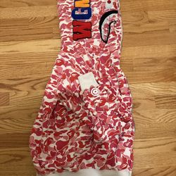 Pink camo bape hoodie