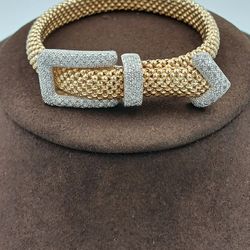 14kt Cz Bracelet 29.4 Grams 