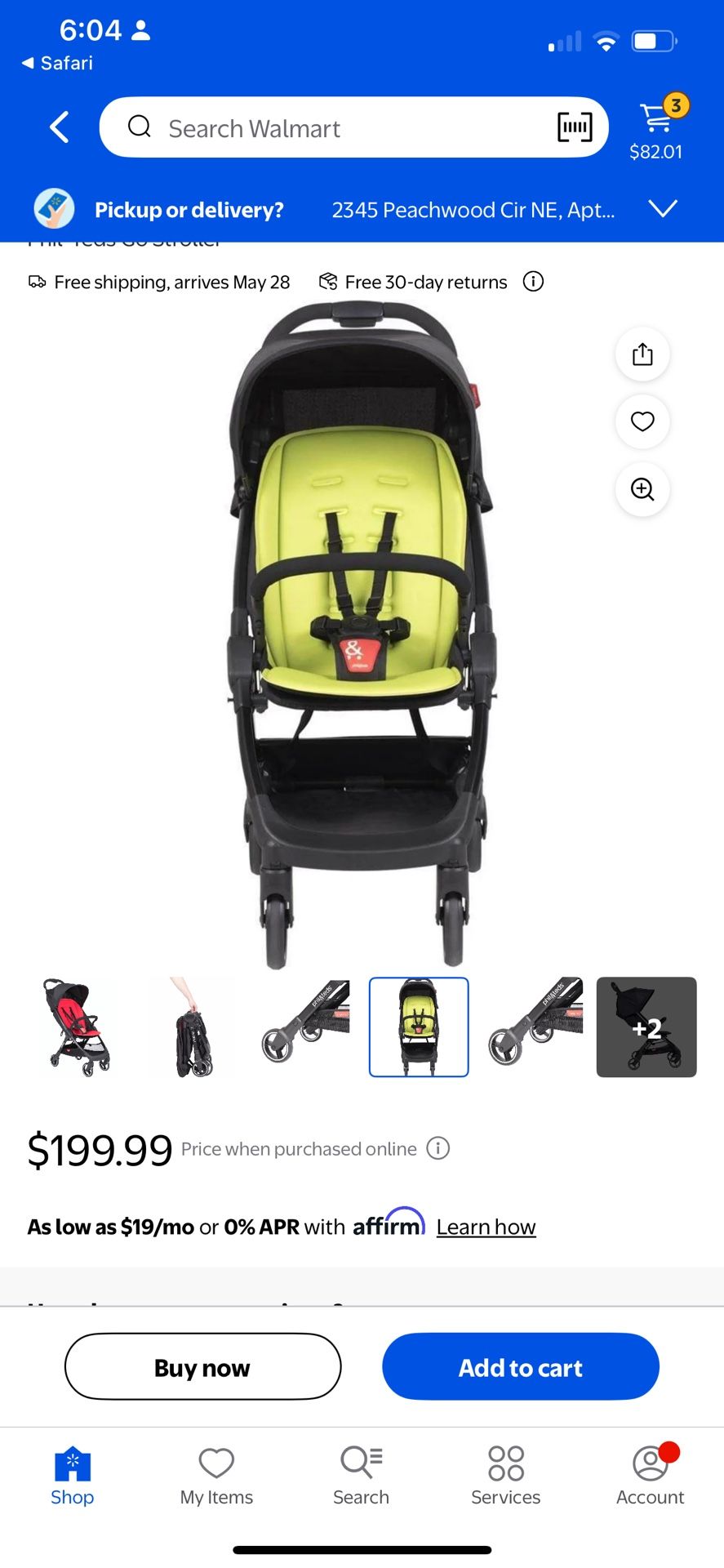 Phil & Teds Go Stroller in Lime