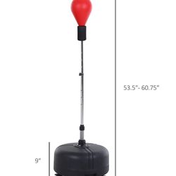 Punching Bag with Stand and Boxing Gloves