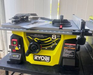 Ryobi ONE+HP Brushless Cordless 8-1/4"Compact Portable Jobsite Table Saw TOOL ONLY