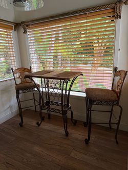 Bar height dining set