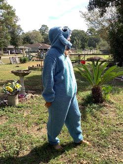 NEW Stitch Character Fleece Onesie Costume