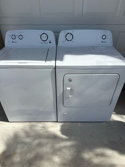 Amana Washer & Dryer Set – Top Load Washer Gas  Dryer – Works Great