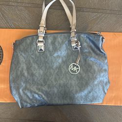 Silver Michael Kors Purse