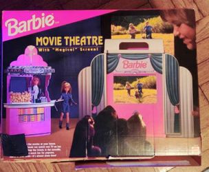 Vintage 1995 Barbie Movie Theatre Playset Mattel 14618 - With Original Box