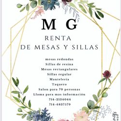 Mesas y sillas