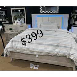 LED Headboard Queen Size Bed Frame // Year End Sale