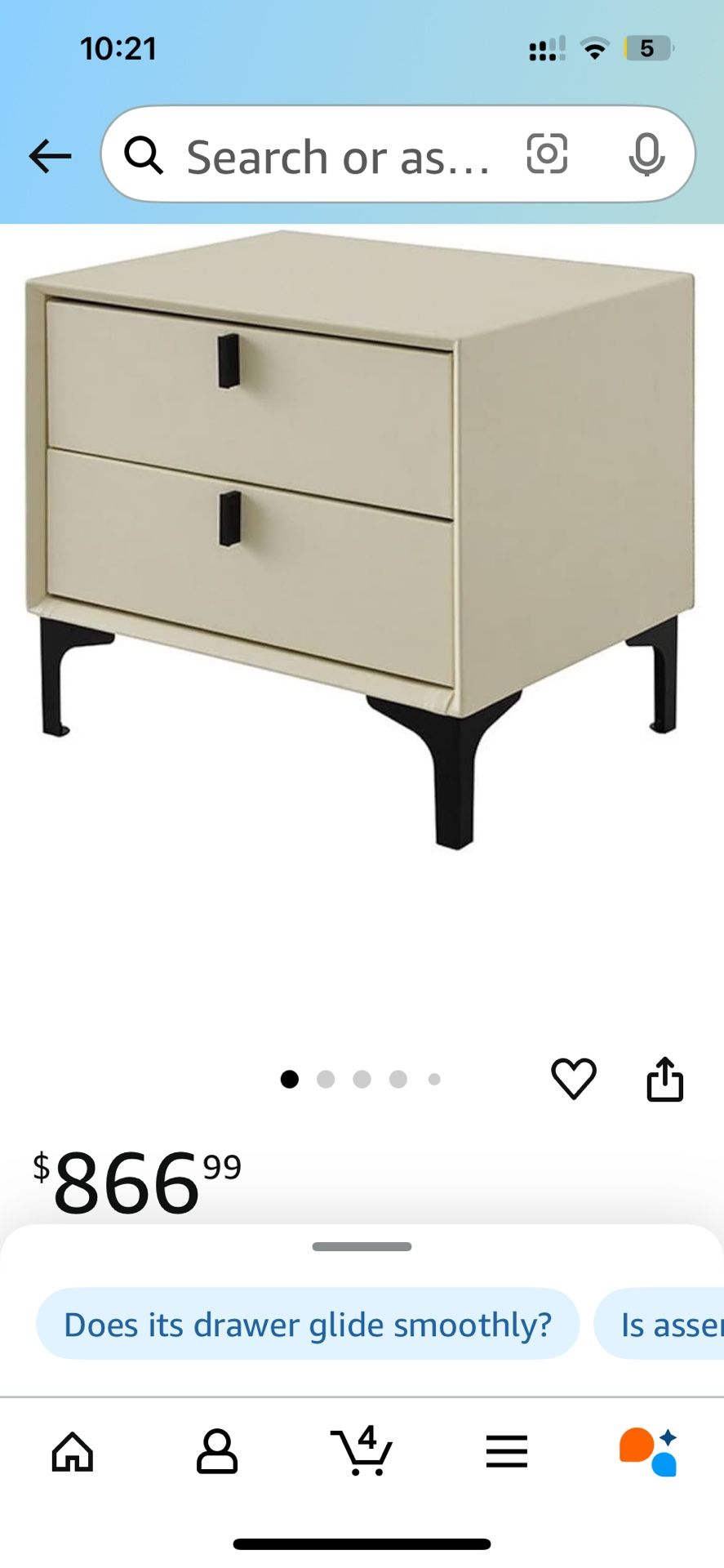 Nightstand Side Table Indoor Bedside Cabinet Locker Modern Minimalist Living Room Bedroom Bedside Storage Double Drawer Nightstand End Table Side Tabl