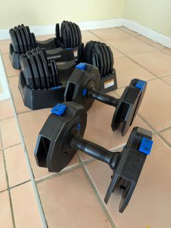 Weights, Adjustable Dumbbells